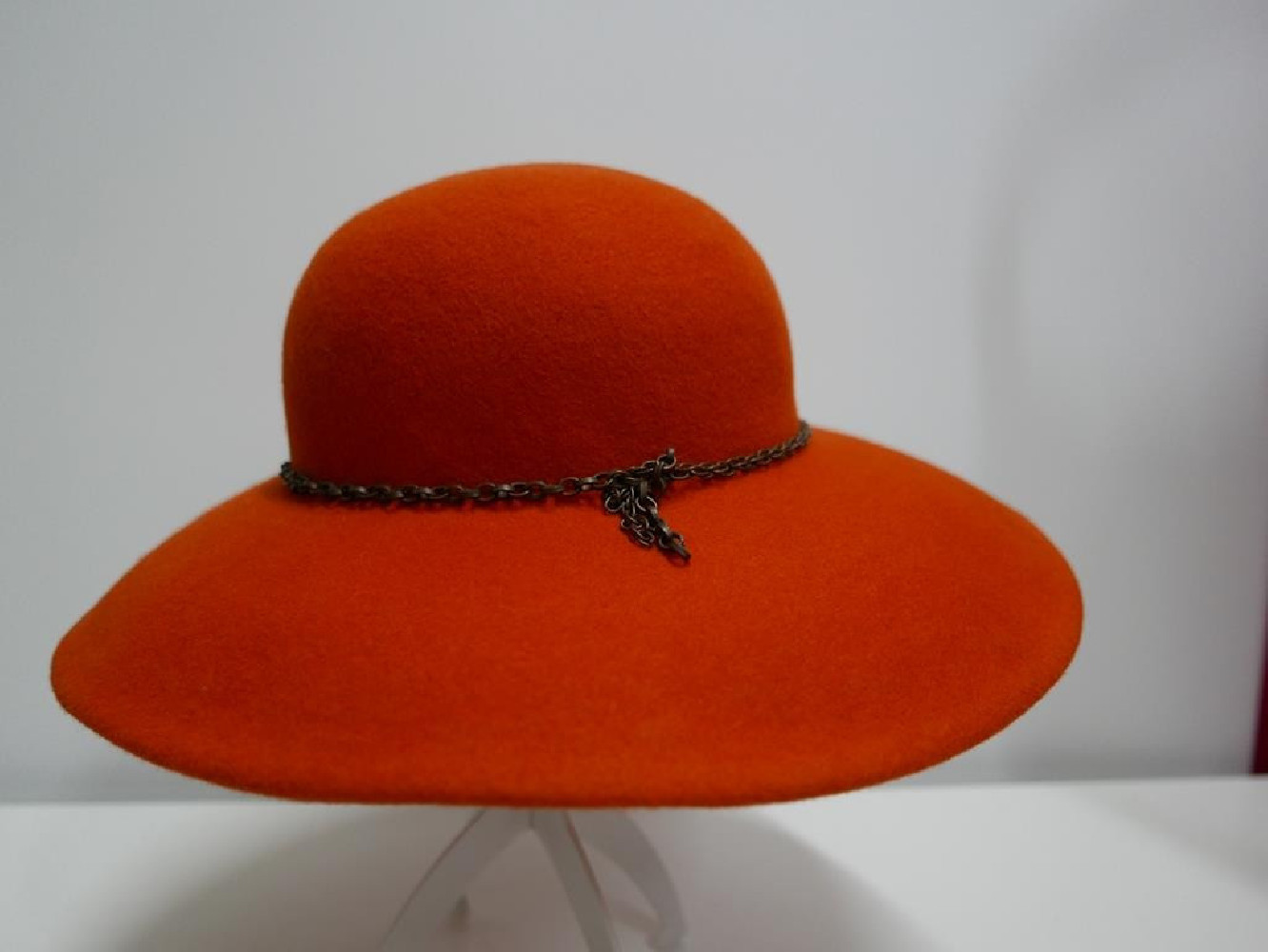 Vegas-pomarańczowy kapelusz z dużym rondem 54-57 cm