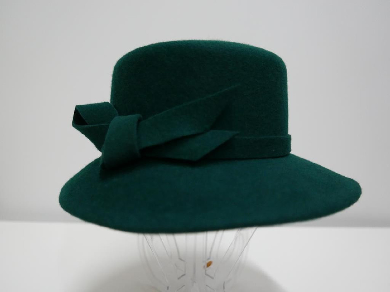 Oliwia zielony kapelusz filcowy-53-55 cm