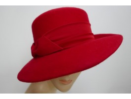Denice czerwony kapelusz filcowy-57-59 cm