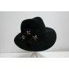 Antonio czarny kapelusz pilśń welurowa 54-56 cm