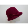 Stella wiśniowy kapelusz filcowy  53-56 cm