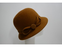 Ania jasny brąz kapelusz filcowy  53-55 cm