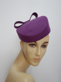 Dita - toczek filoletowy z filcu 100% wełna