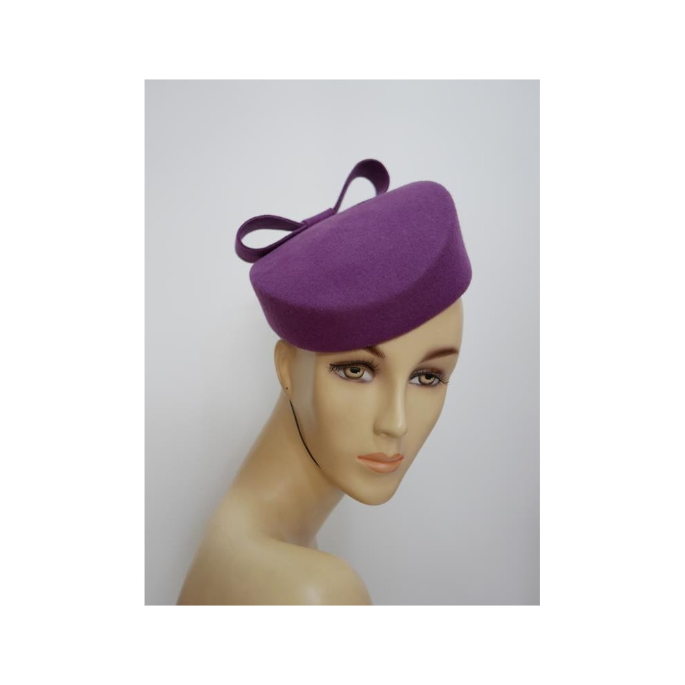 Dita - toczek filoletowy z filcu 100% wełna