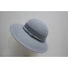 Vegas-błękitno szary kapelusz z dużym rondem 53-56 cm
