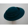 Melbourn zielony kapelusz dysk filc wełna