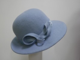 Alex błękitny kapelusz filc 54-56cm