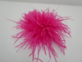 Różowe strusie piórka stroik do włosów , sukni, kapelusza