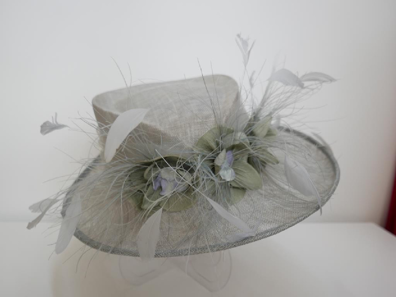 Royal Ascot szary kapelusz sinamay  56-57 cm