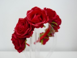Wianek czerwone róże  panieński, eventy
