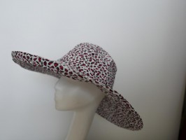 Panterka letni kapelusz tkanina 57-59 cm