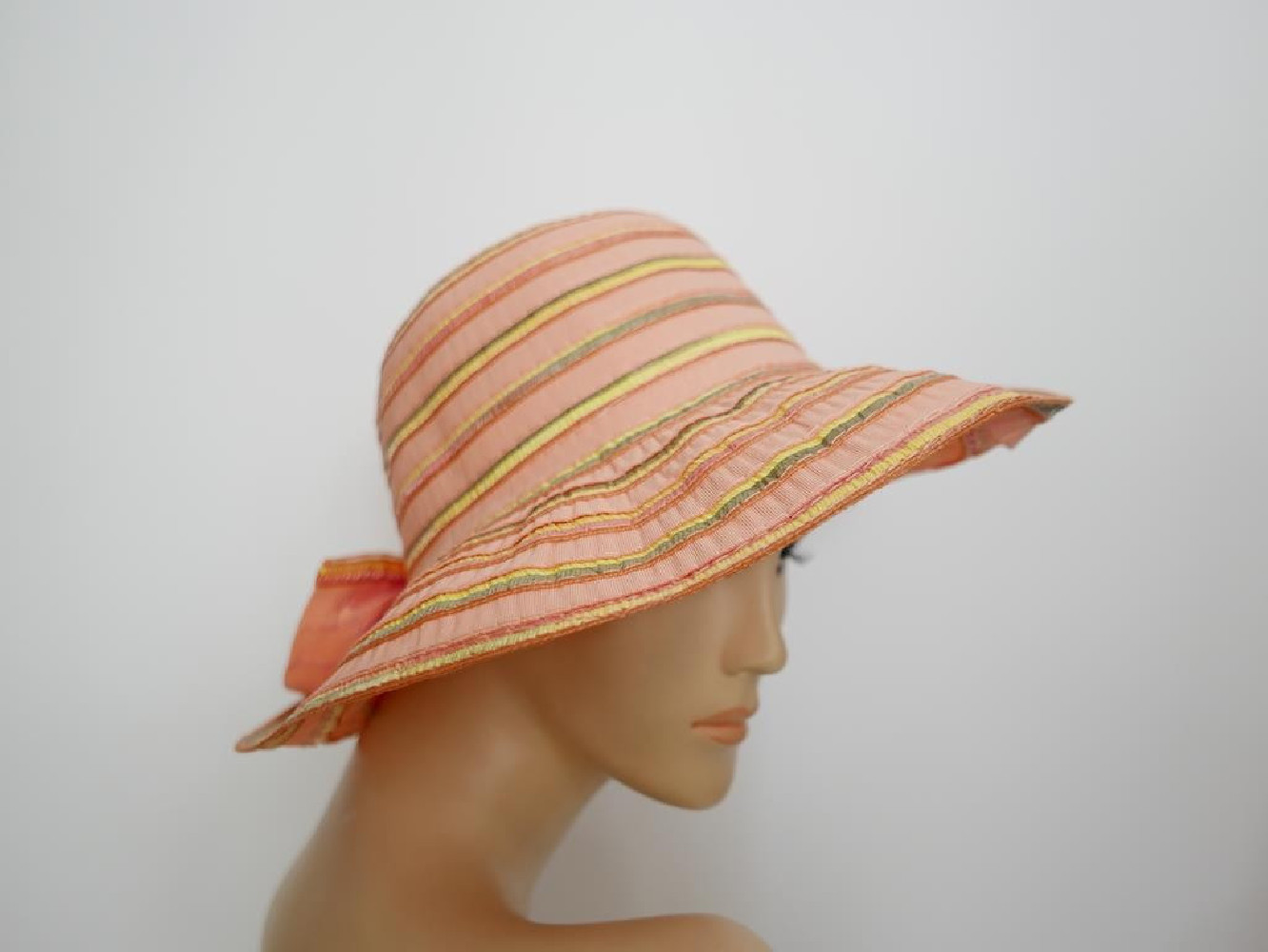 Multikolor kapelusz ryps bawełna z rondem do  modelowania 55-57 cm