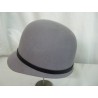 Janette- szara czapka dżokejka filc 54-56 cm