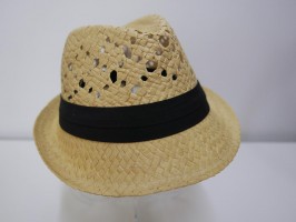 Trilby beżowy męski letni kapelusz do 57 cm regulowany