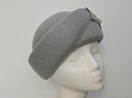 Izabela szary toczek filcowy 53-57 cm