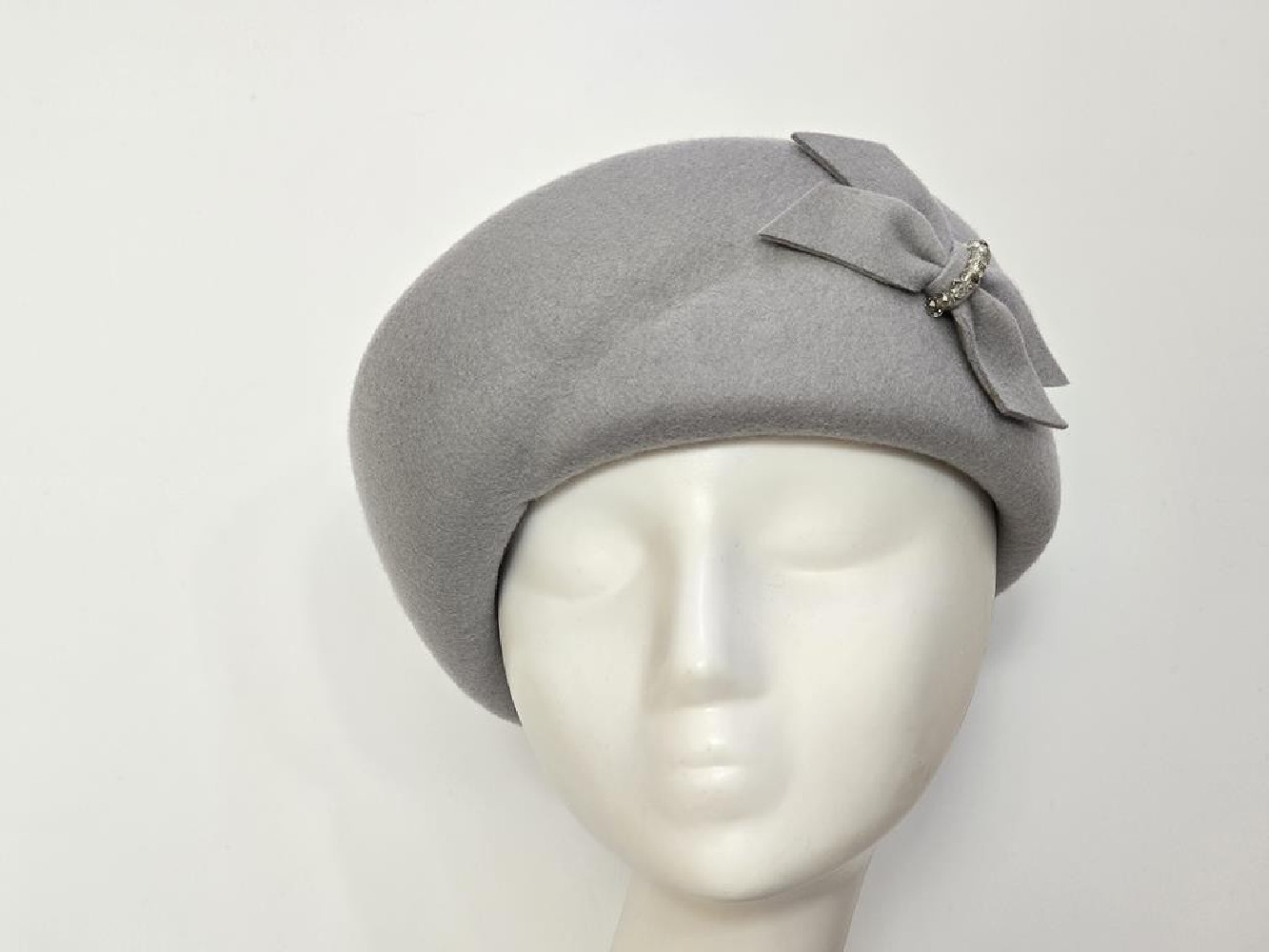 Izabela szary toczek filcowy 53-57 cm