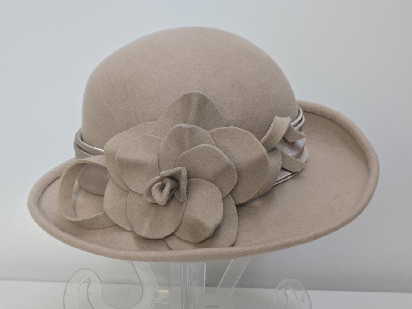 Roma beżowy kapelusz filcowy 55-57 cm