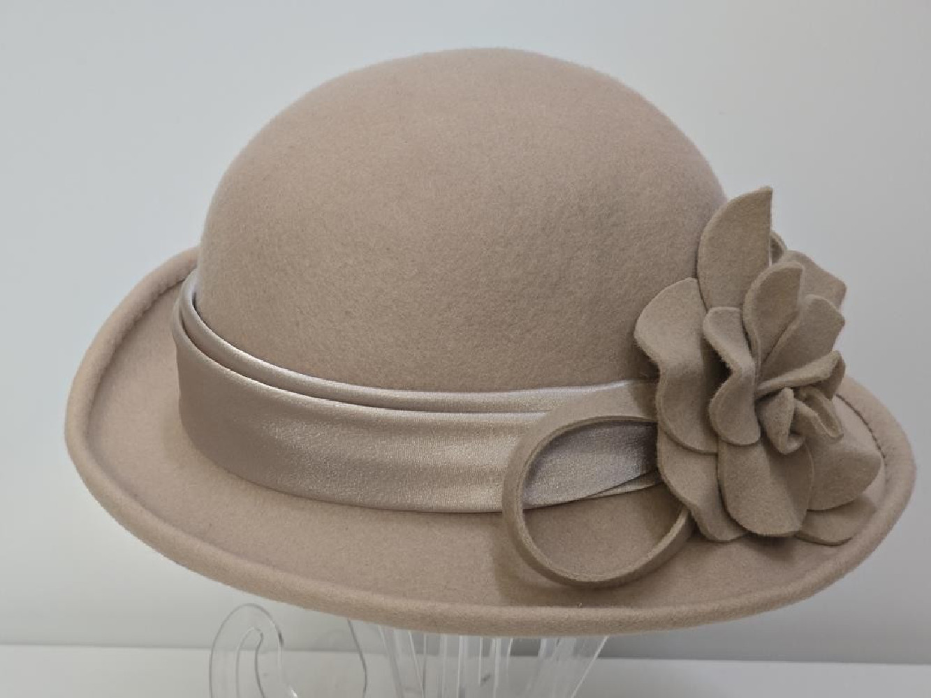 Roma beżowy kapelusz filcowy 55-57 cm