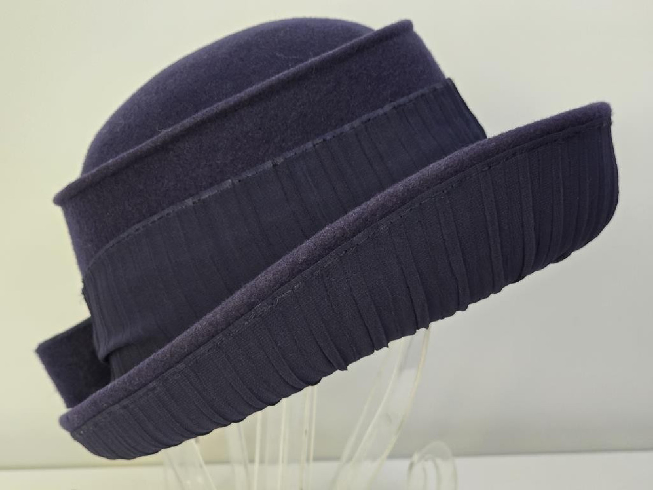 Petra granatowy kapelusz filcowy 54-56 cm