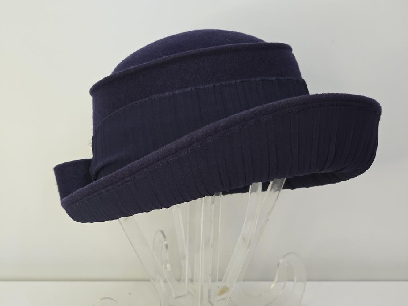 Petra granatowy kapelusz filcowy 54-56 cm