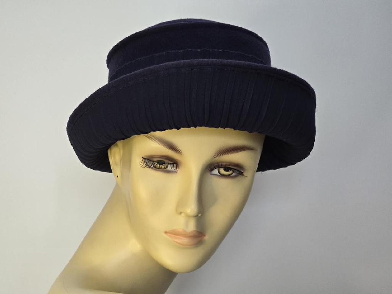 Petra granatowy kapelusz filcowy 54-56 cm