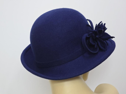 Rita royal blue kapelusz filcowy 55-57 cm
