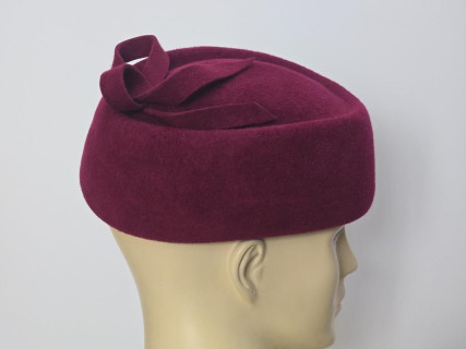 Tallina bordo toczek pilśń welurowa 54-57 cm