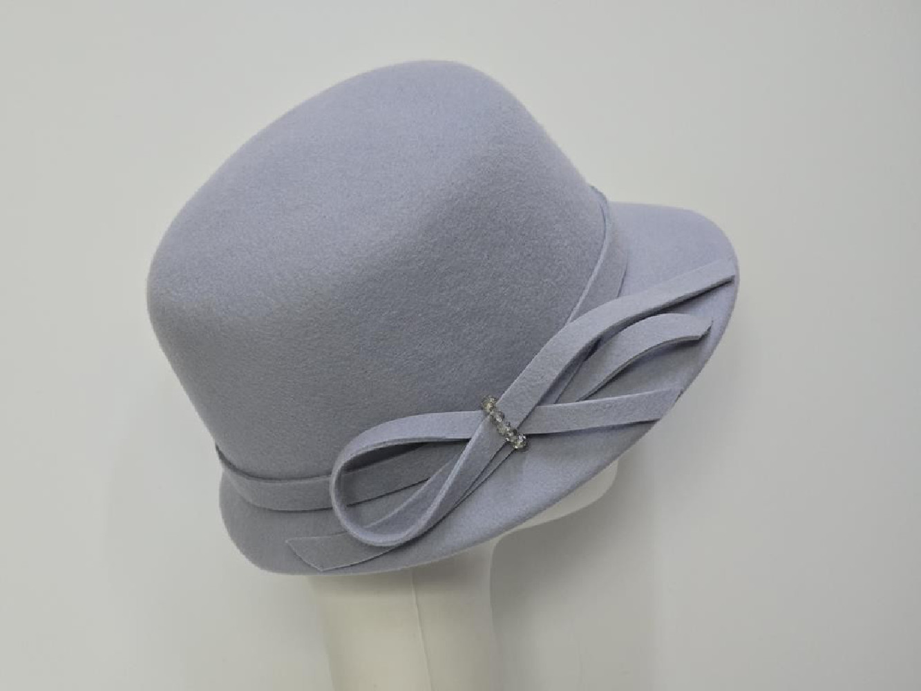 Stella jasny błękit kapelusz filcowy  54-56 cm