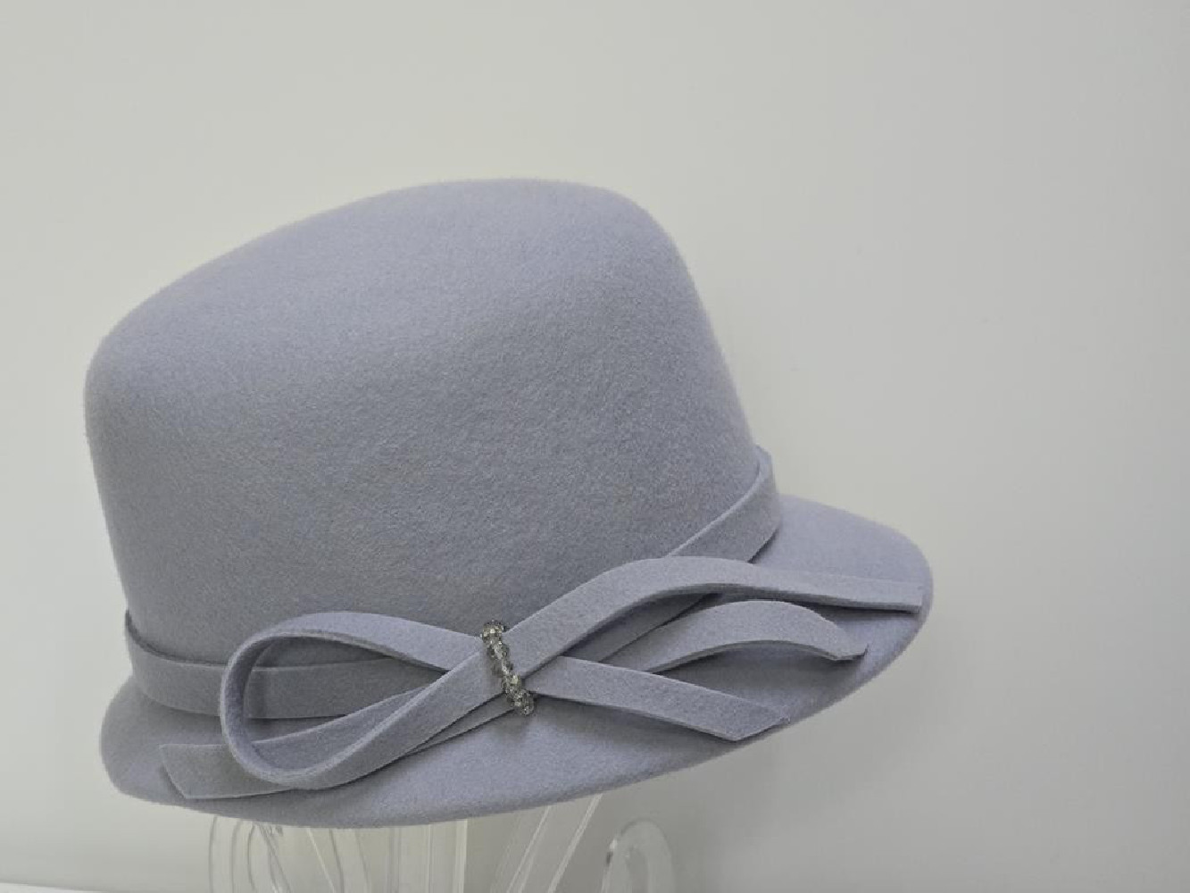 Stella jasny błękit kapelusz filcowy  54-56 cm