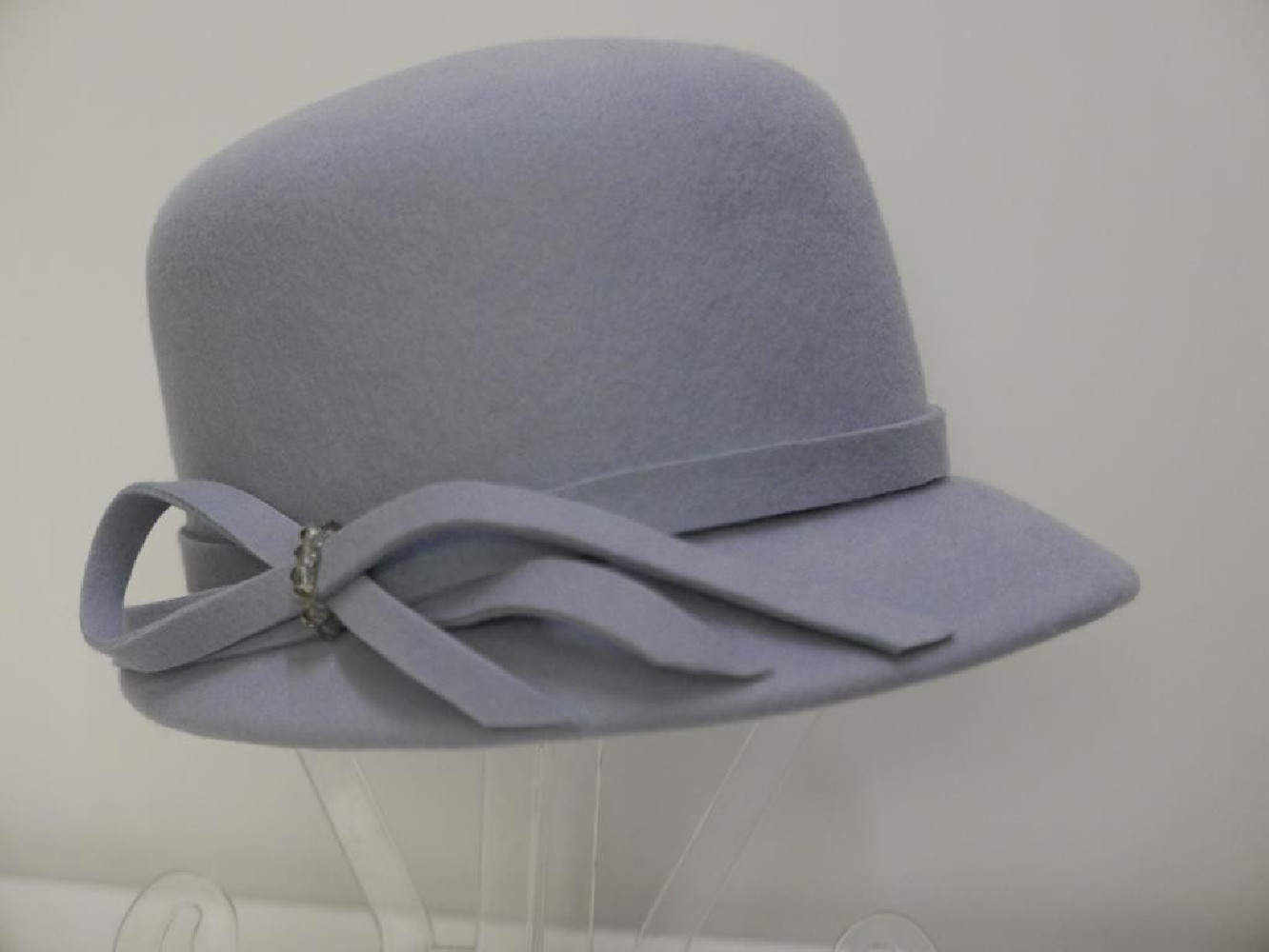 Stella jasny błękit kapelusz filcowy  54-56 cm