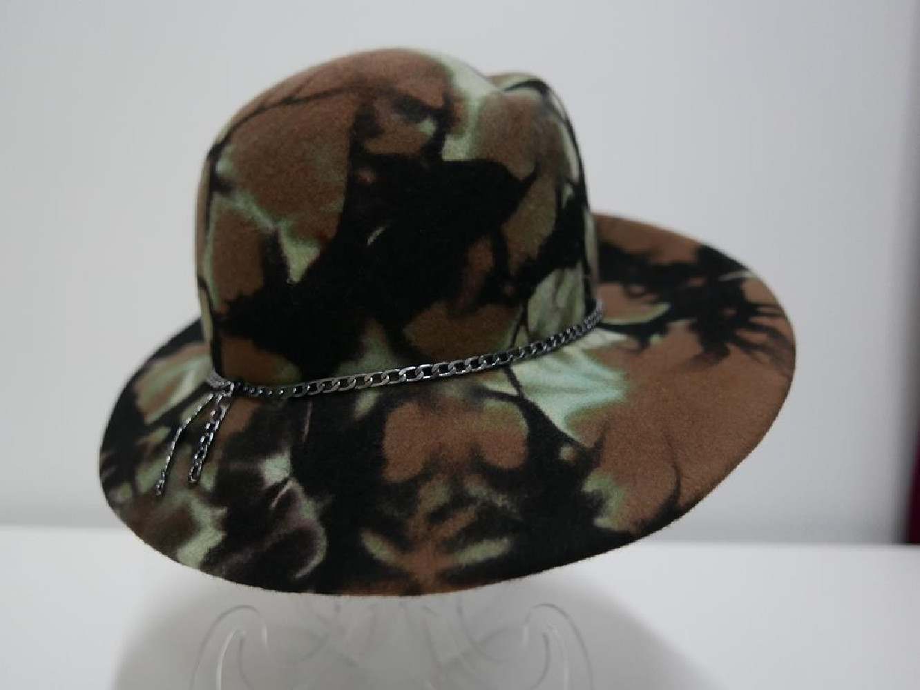 Atena kapelusz filcowy z printem  54-56cm