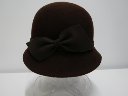 Sonata brązowy kapelusz klosz filcowy 58-60 cm
