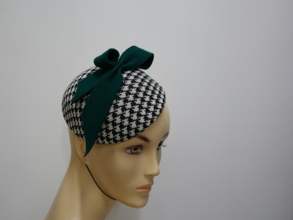 Miini toczek tkanina pepitka kurza stopka