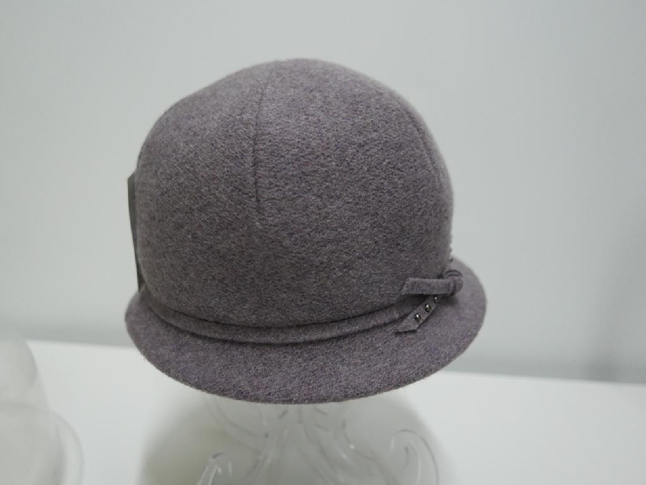 Wrzosowy kapelusz czapka tkanina do 58 cm regulowany