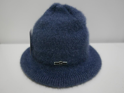 Ciemny niebieski czapka z rondem