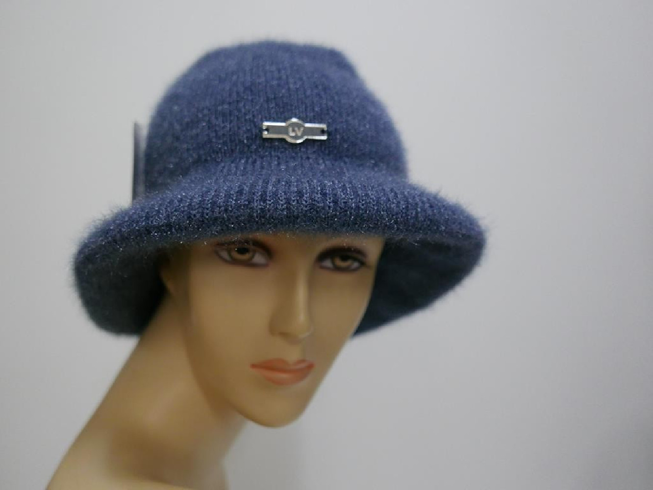 Ciemny niebieski czapka z rondem