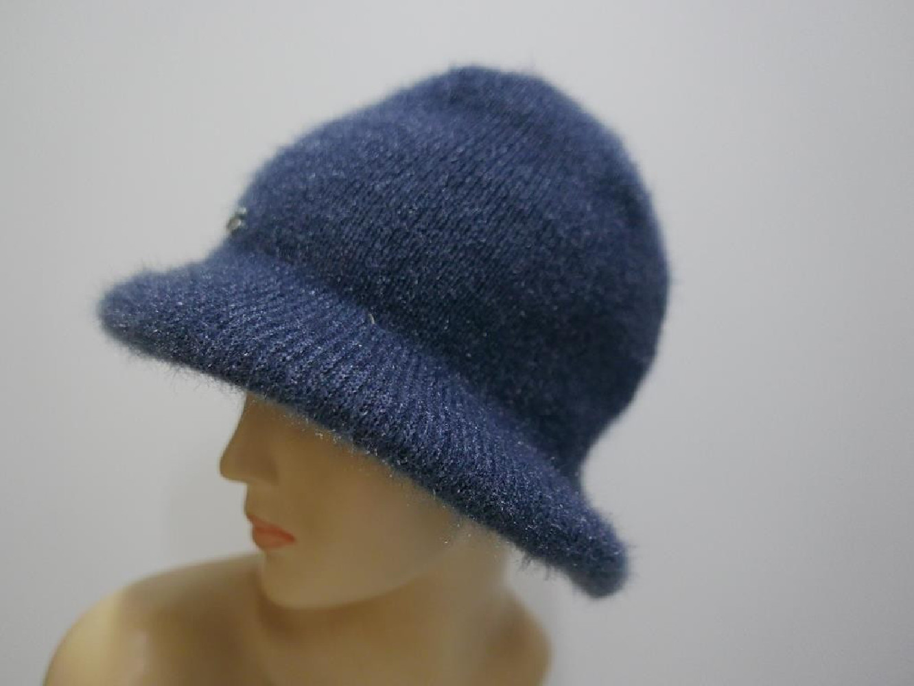 Ciemny niebieski czapka z rondem