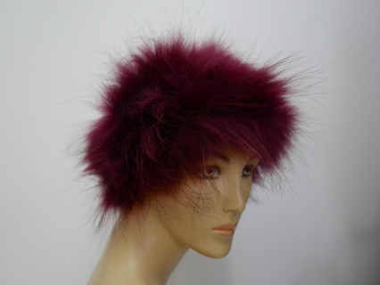 Bordowa opaska  z lisa.