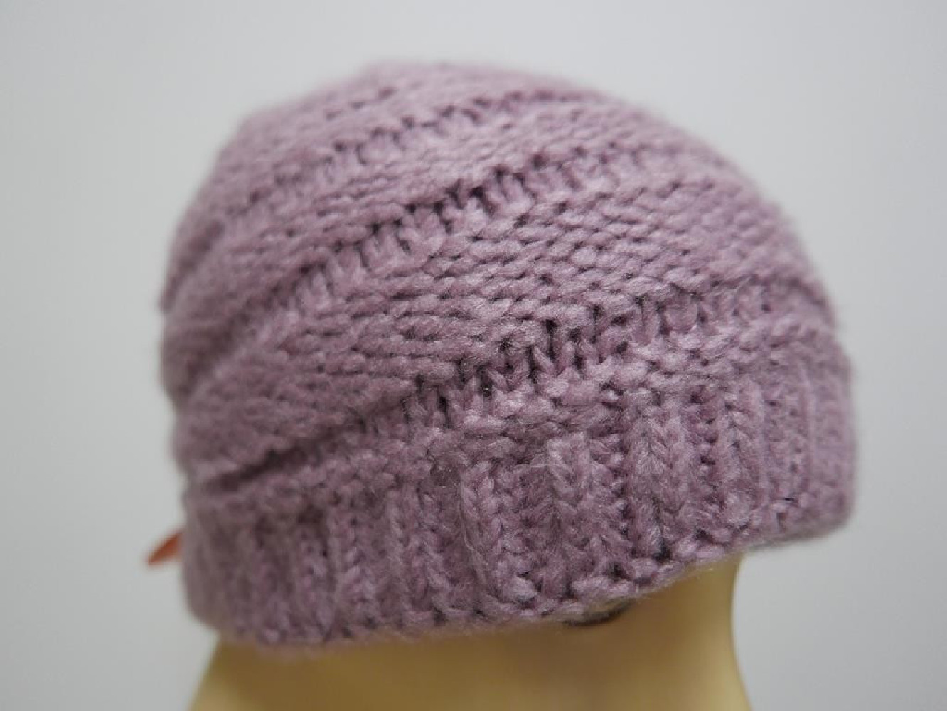 Wrzosowa czapka wełniana