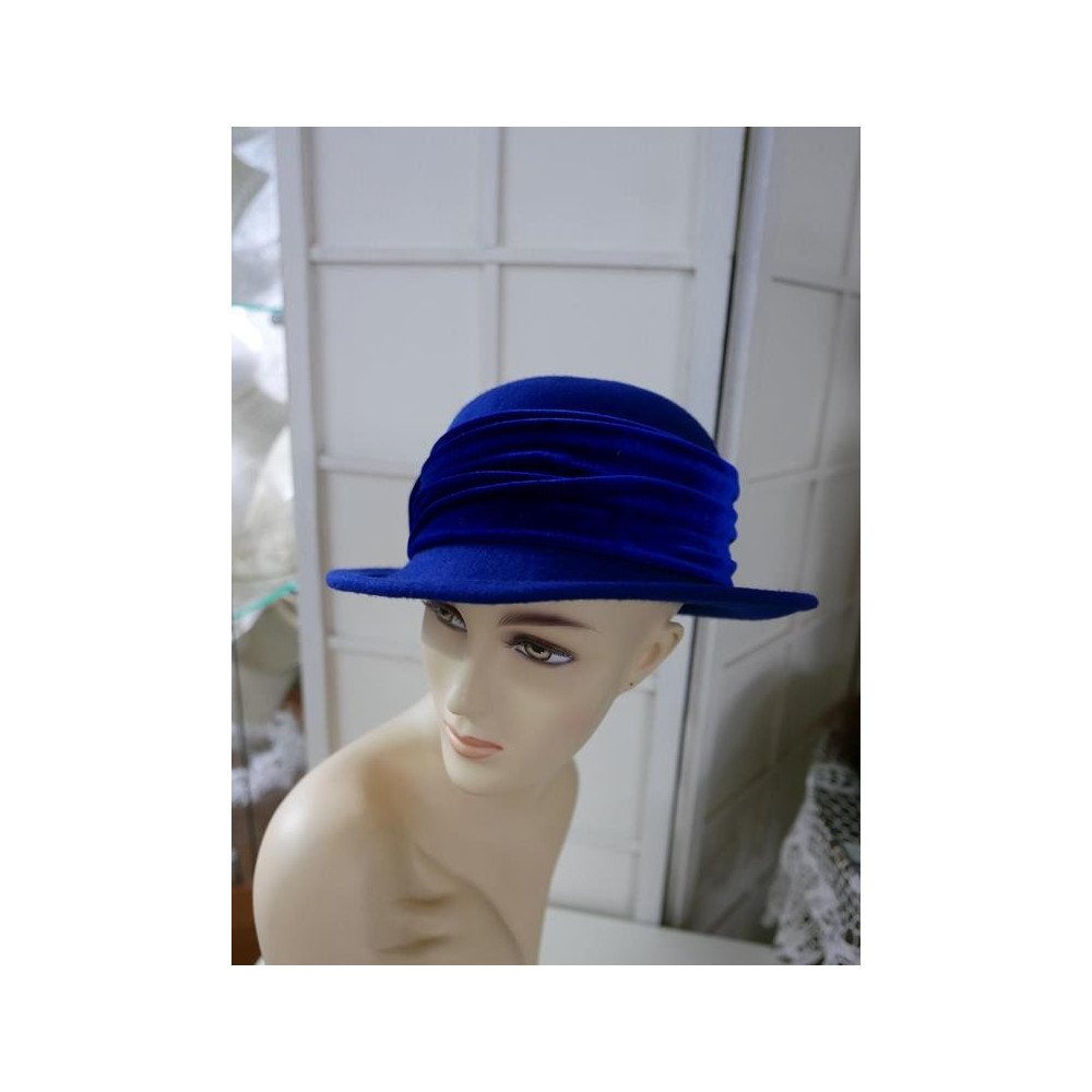 Adrianna szafirowy kapelusz 55-58 cm