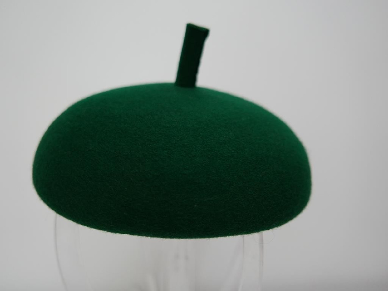 Orion zielony  mini beret filcowy
