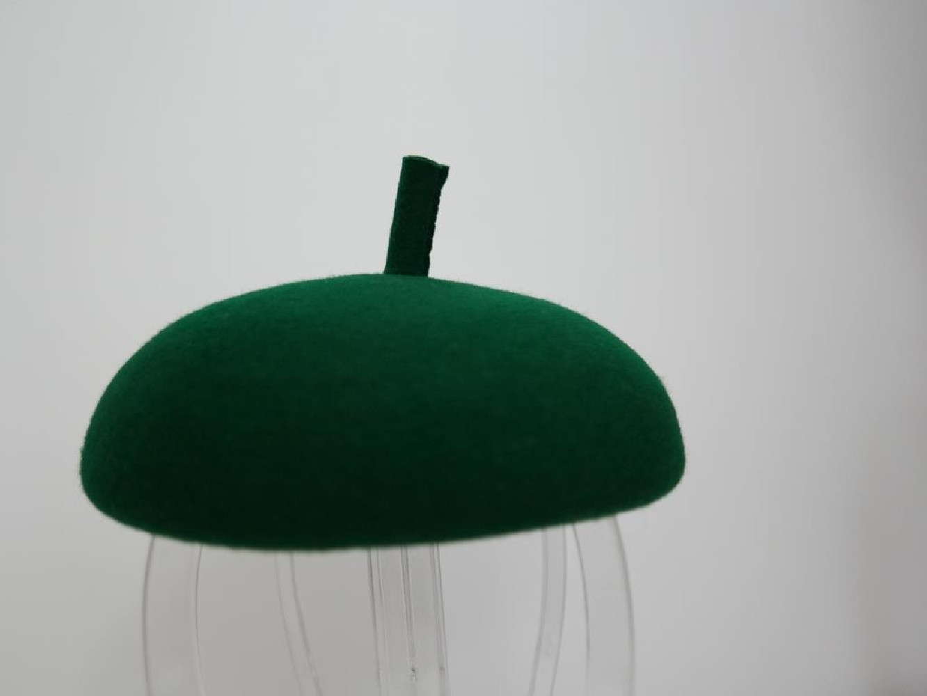 Orion zielony  mini beret filcowy