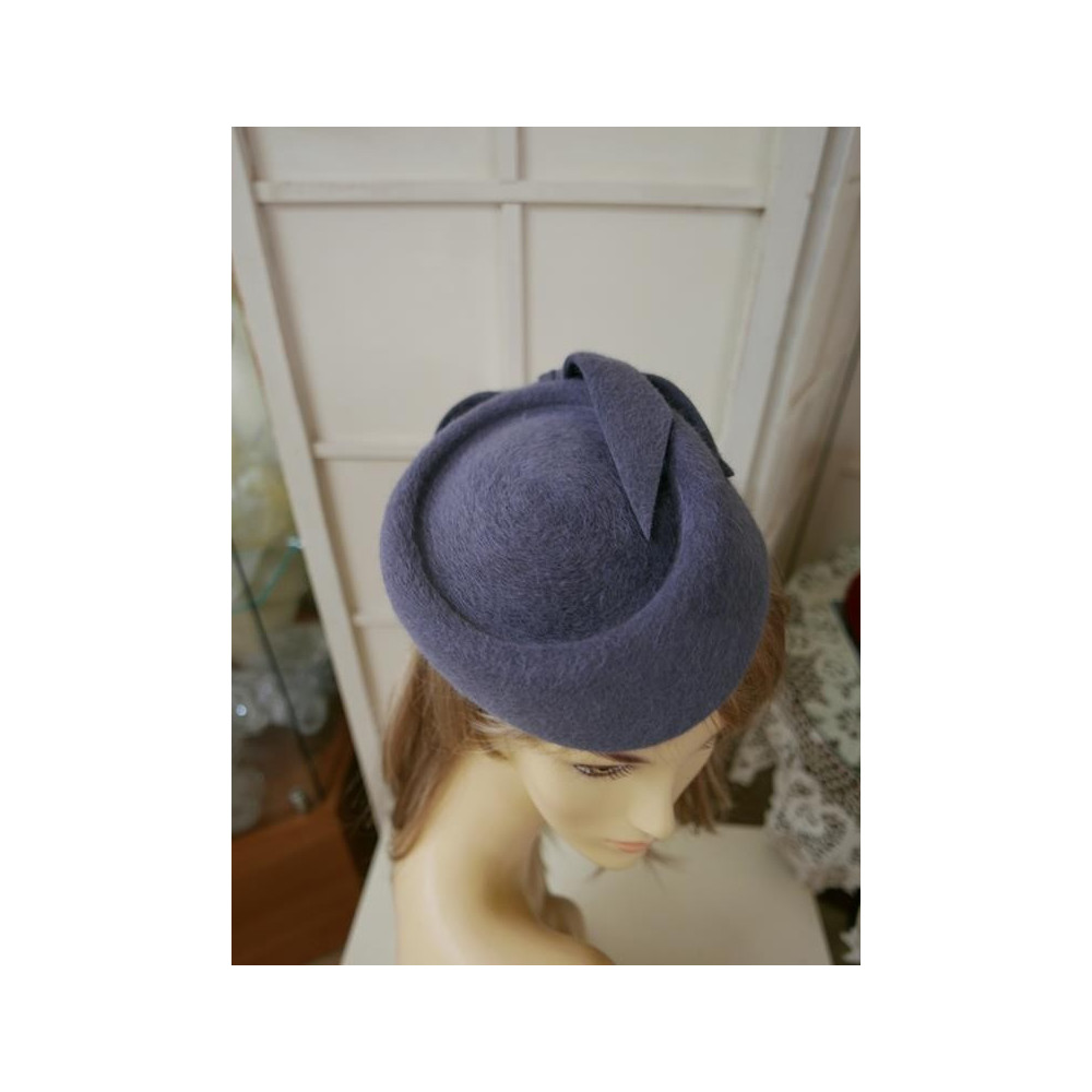 Tonya szaro niebieski toczek pilśniowy, rozmiar uniwersalny