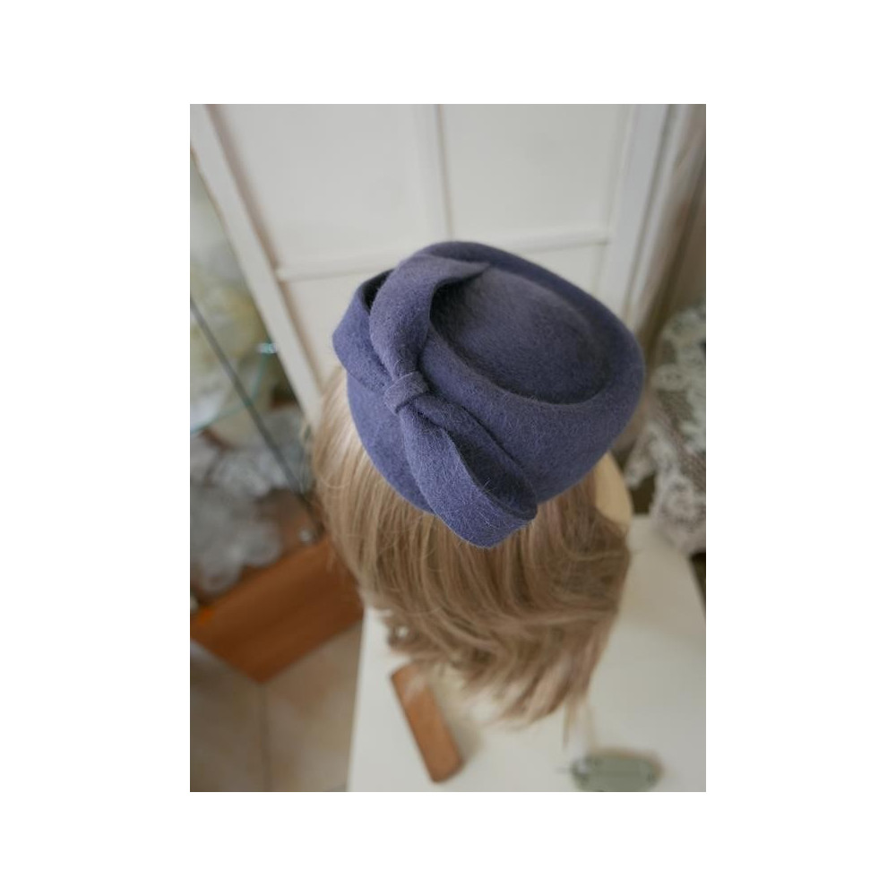 Tonya szaro niebieski toczek pilśniowy, rozmiar uniwersalny