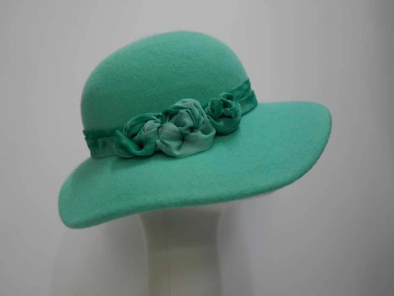 Viva mietowy kapelusz filcowy-54-56 cm