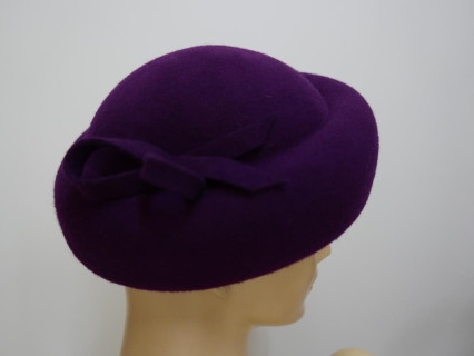 Salomea fioletowy toczek filcowy 54-58 cm