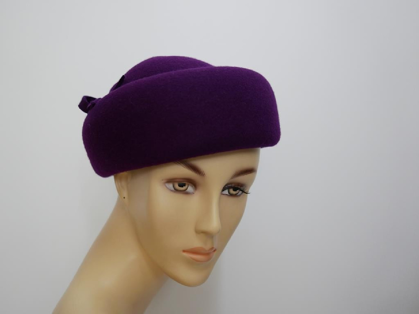 Salomea fioletowy toczek filcowy 54-58 cm