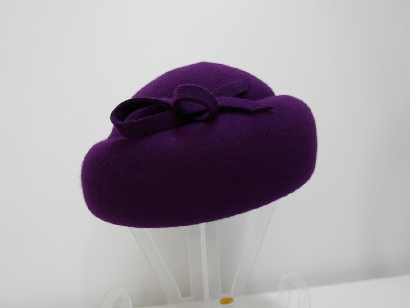 Salomea fioletowy toczek filcowy 54-58 cm