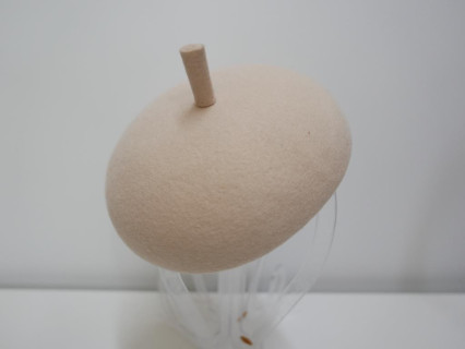 Orion beżowy  mini beret filcowy