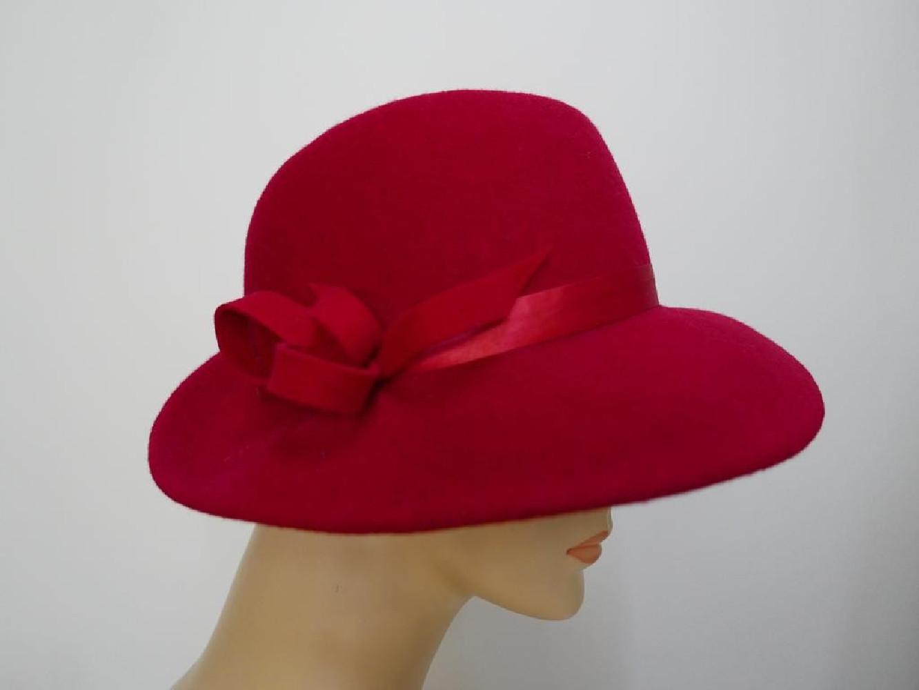Antonio czerwony kapelusz filc 54-57 cm